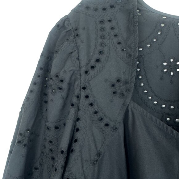 ELOQUII Elements Women's Plus Size Eyelet Puff Sleeve Top Size 24 - Picture 12 of 12